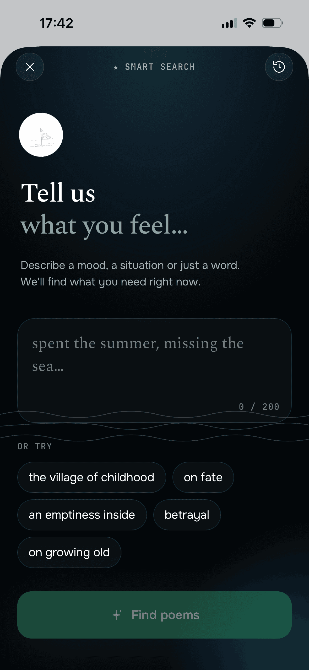 Smart search and favorites